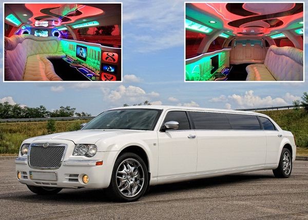 014 Лимузин Chrysler 300C Limo white 2012 на свадьбу lQEl