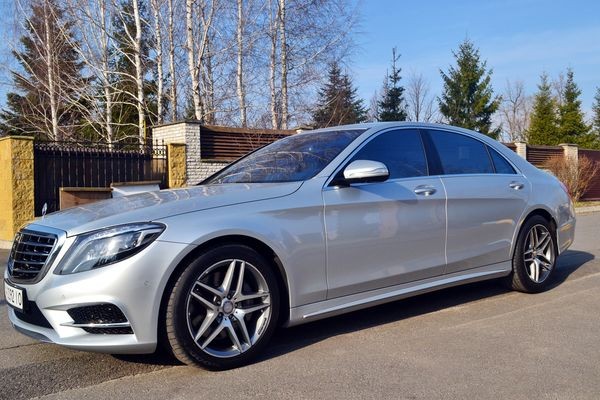 083 Vip-авто Mercedes W222 S500L серебристый на свадьбу jwX9