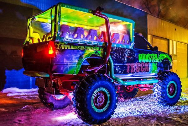 069 Party Bus Monster truck пати бас на детский день рождения 34ne
