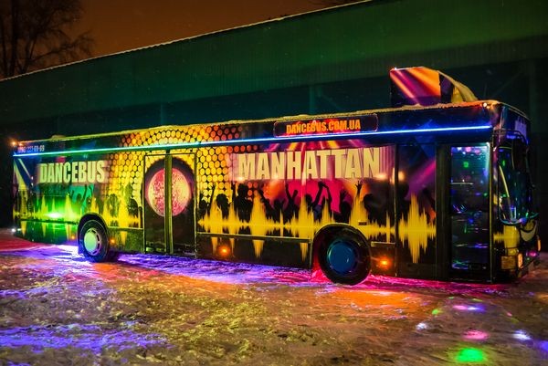 063 Автобус Dancebus Manhattan пати бас на день рождения детей 2V9Z