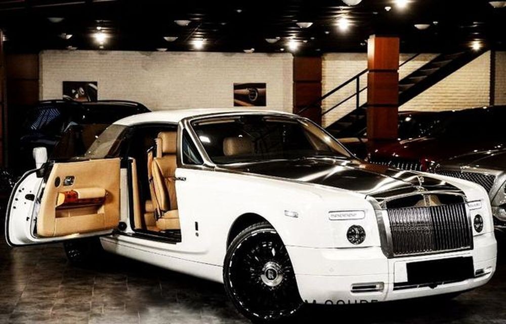 133 Rolls Royce Phantom Coupe белый l507