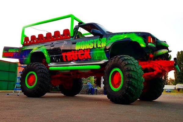 069 Party Bus Monster truck пати бас на детский день рождения 34ne