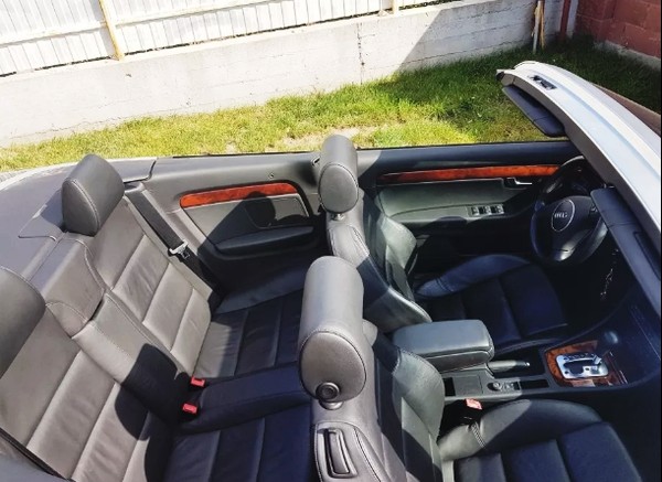 223 Кабриолет Audi A4 черная на свадьбу съемки 3k7V
