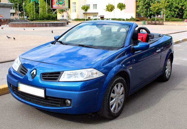 227 Кабриолет Renault Megane синий на свадьбу съемку jv8O