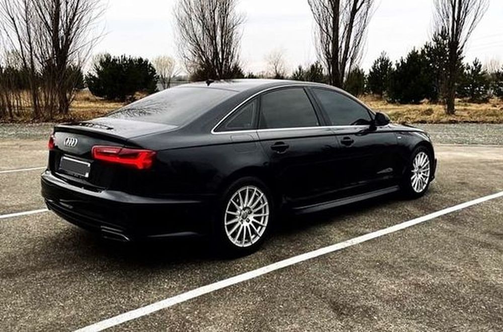 123 AUDI A6 QUATTRO S Line 2016 черная авто на свадьбу 2LyK