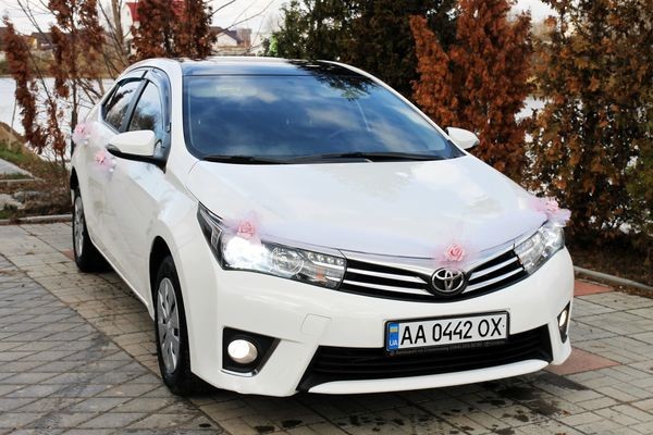 170 Toyota Corolla белая авто на свадьбу 3EgQ