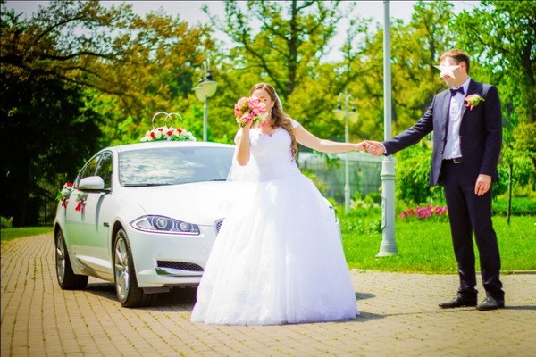 124 Jaguar XF белый авто на свадьбу 21NZ