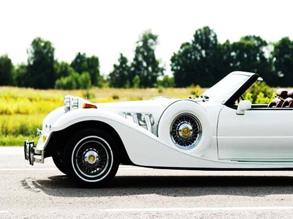 239 Ретро кабриолет белый Mitsuoka Dore 1993 год на свадьбу съемки jy7A