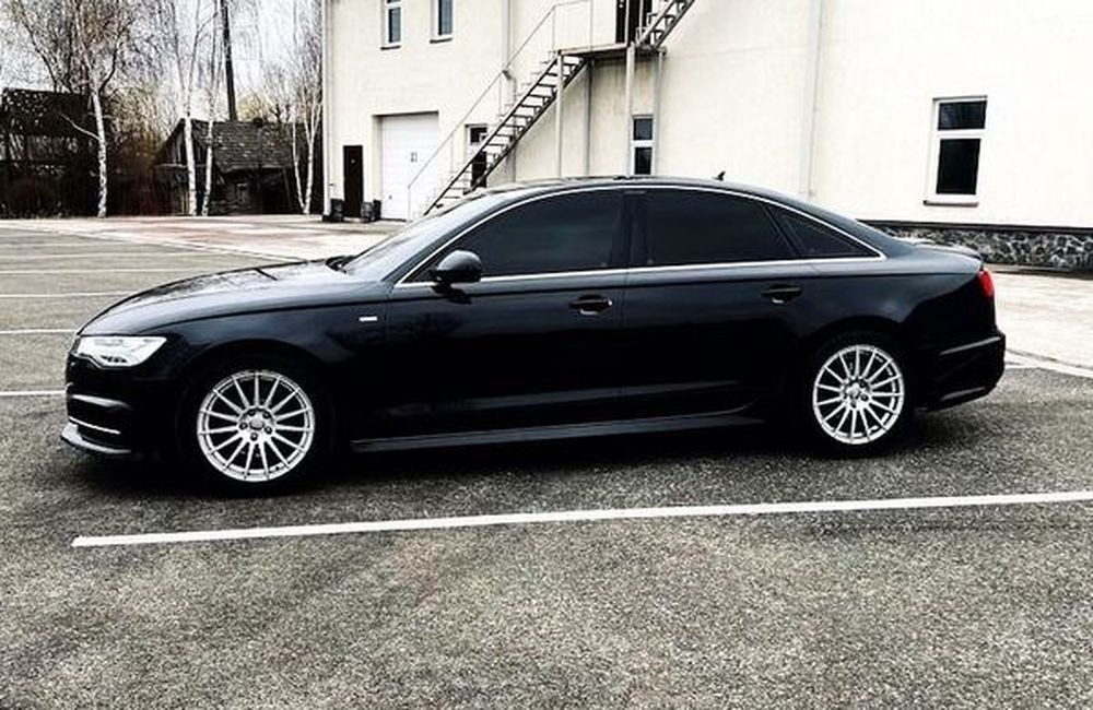 123 AUDI A6 QUATTRO S Line 2016 черная авто на свадьбу 2LyK