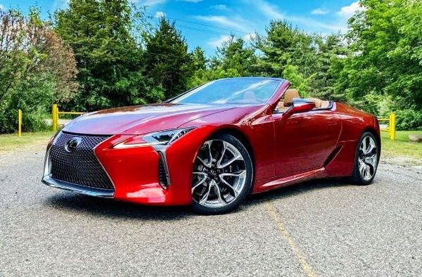 207 Lexus LC 500 красный кабриолет 2g0P