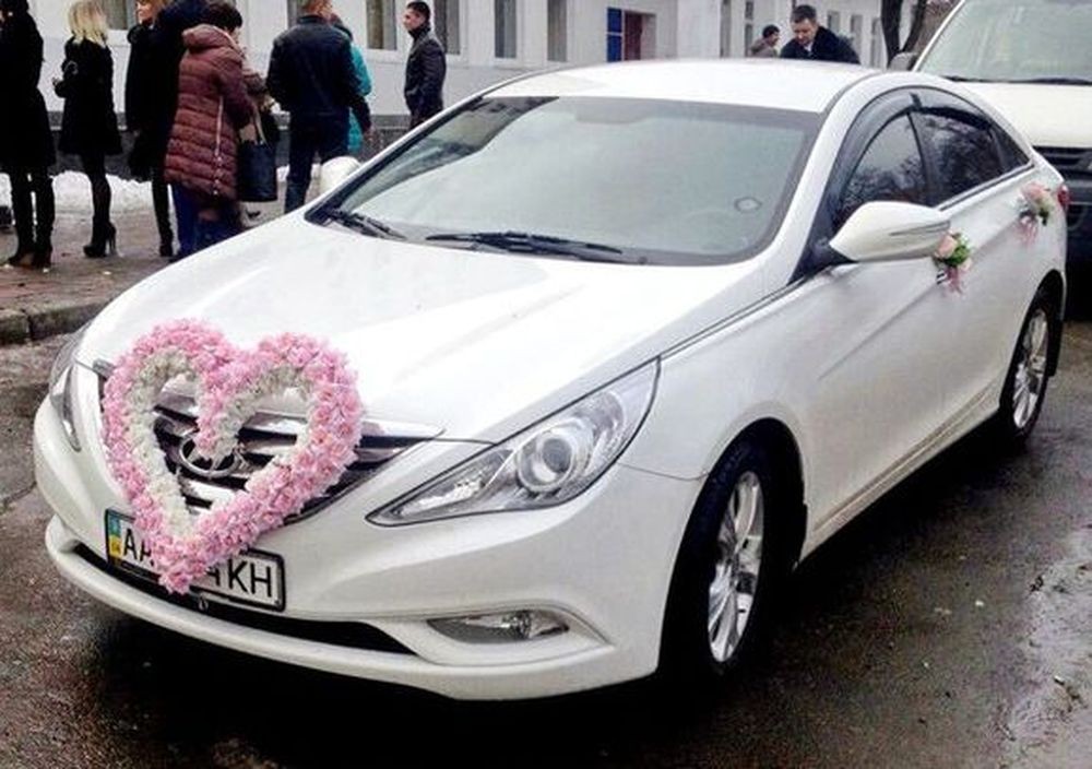 166 Hyundai Sonata белая NEW авто на свадьбу l0we