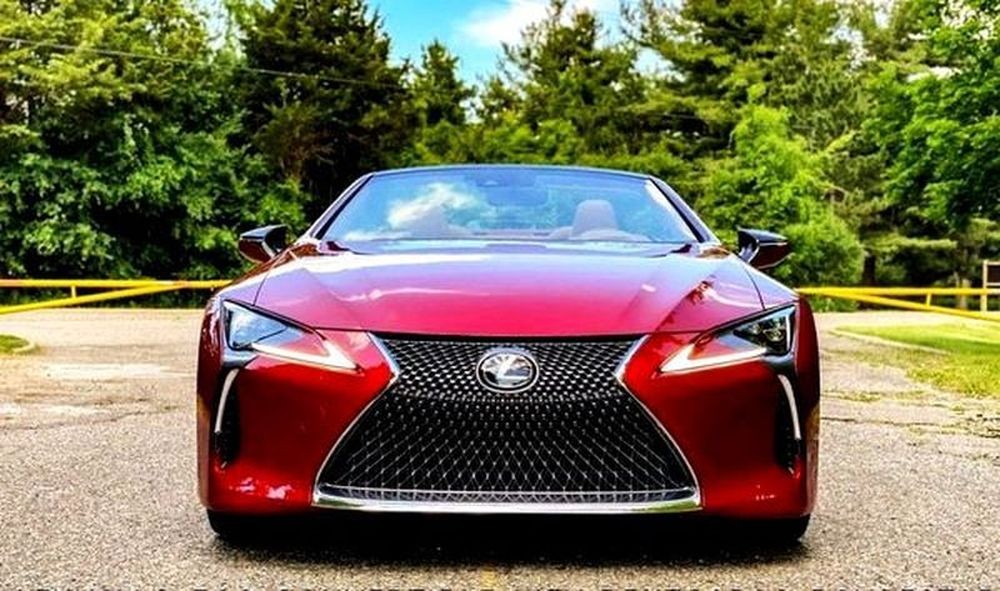 207 Lexus LC 500 красный кабриолет 2g0P