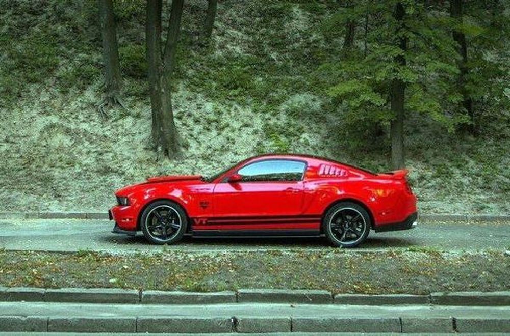 269 Ford Mustang GT Sport красный на свадьбу съемки 306n