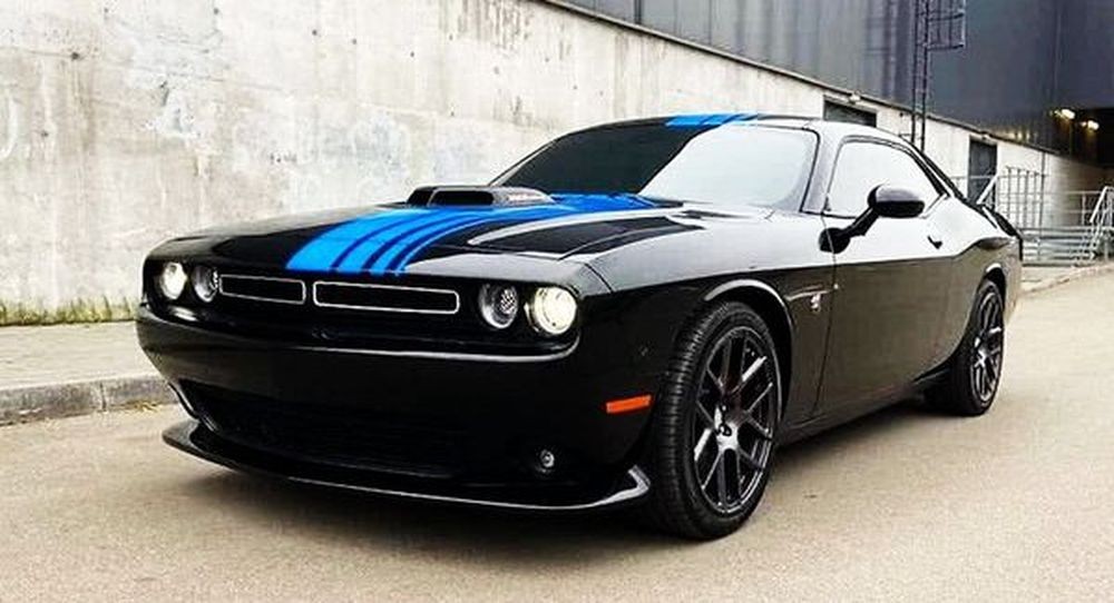 358 Тест драйв спорткар Dodge Challenger черный 3Kxm