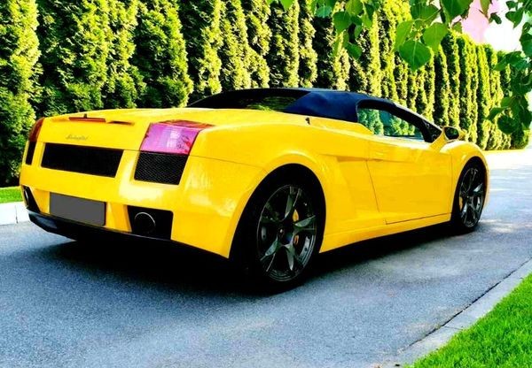 384 Тест драйв Lamborghini Gallardo желтый кабриолет 2eW6