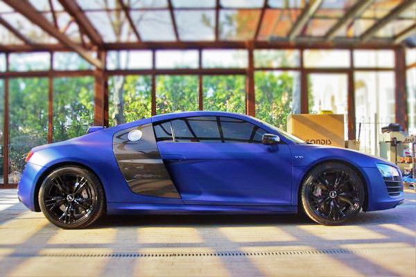 347  Тест драйв спорткара Audi R8 2013 год синяя 2ARy
