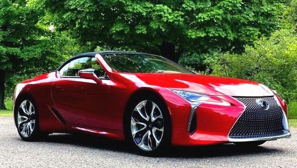 207 Тест драйв Lexus LC 500 красный кабриолет 3Jra