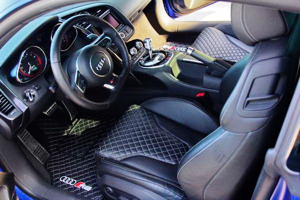 347  Тест драйв спорткара Audi R8 2013 год синяя 2ARy