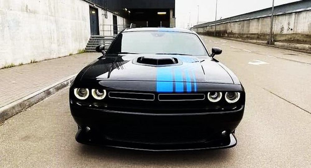 358 Тест драйв спорткар Dodge Challenger черный 3Kxm