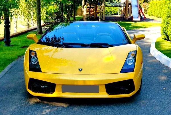 384 Тест драйв Lamborghini Gallardo желтый кабриолет 2eW6