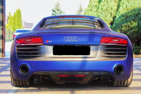 347  Тест драйв спорткара Audi R8 2013 год синяя 2ARy