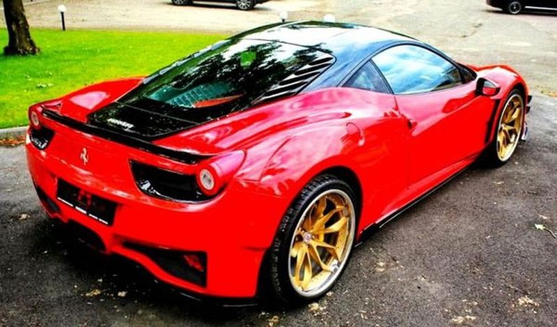 168 Тест драйв Ferrari 458 Italia Prior Design красная l5gb