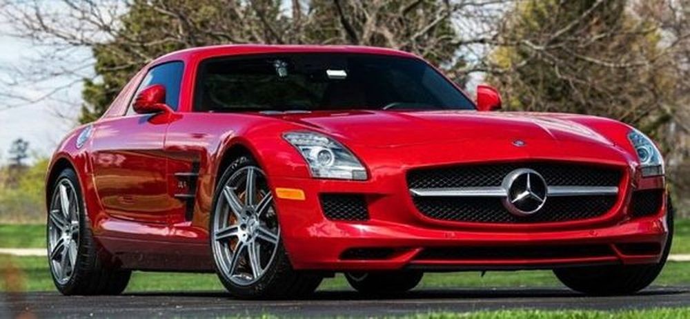 042  Тест драйв Mercedes Benz SLS AMG красный lnJ6