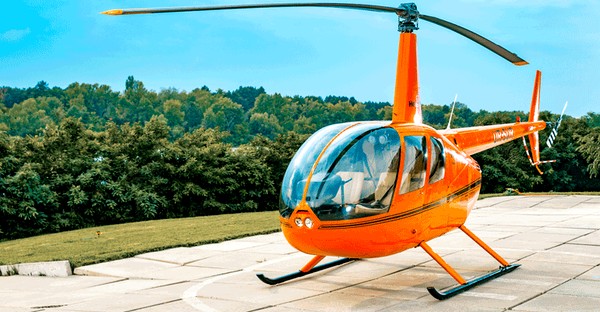 Вертолет Robinson R44 оранжевый 2oMN