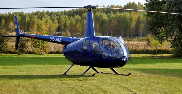 Вертолет Robinson R66 синий 29pD