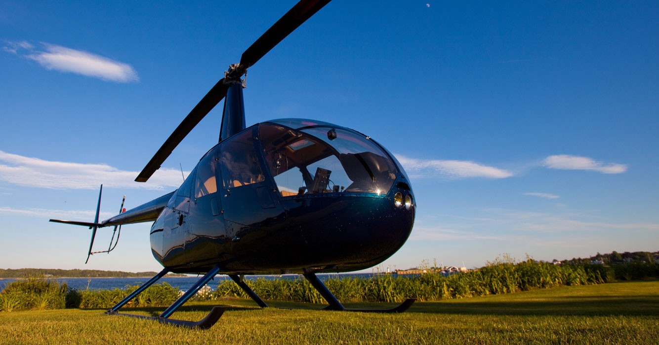 Полет на вертолете Robinson R44 синий lO1m