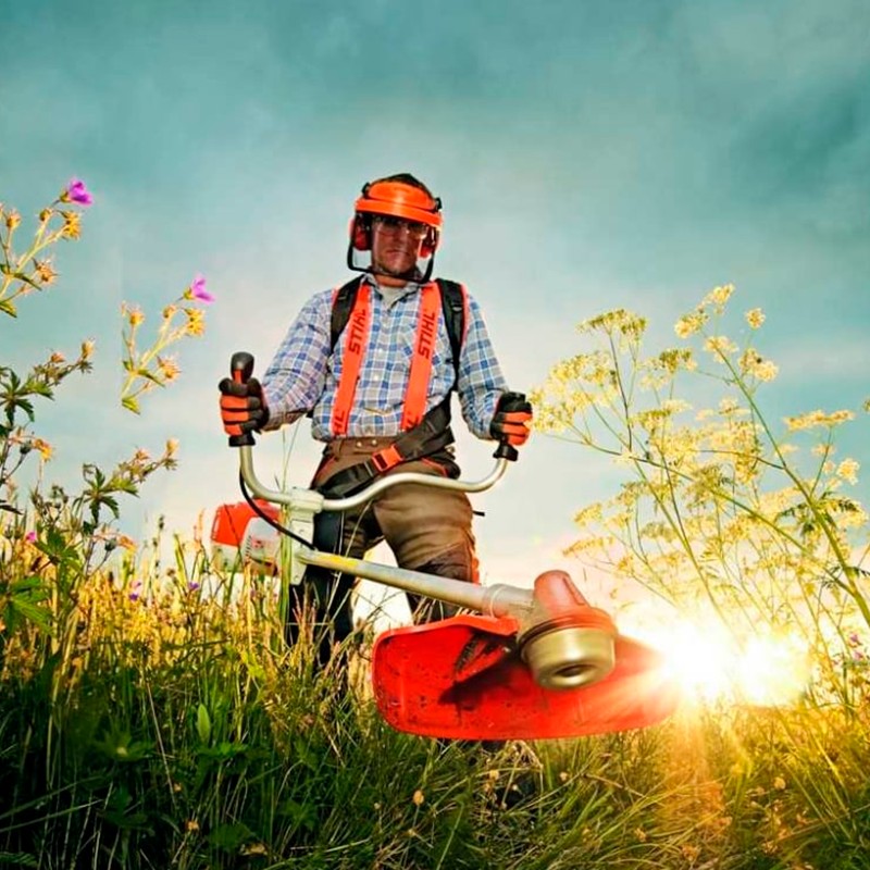Мотокоса, STIHL FS 55, диаметр скашивания 420мм, 5кг x6vq