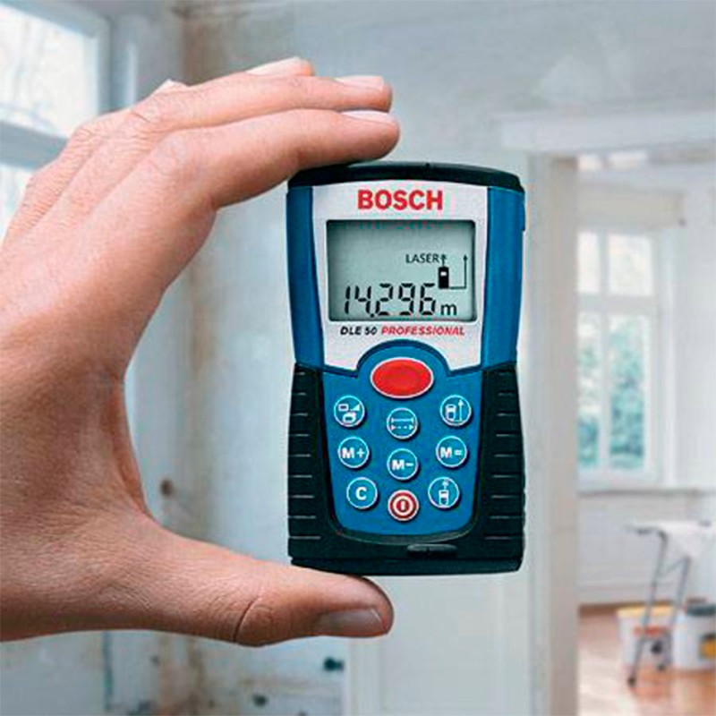 Дальномер лазерный Bosch DLE 50, Диапазон измерения: 0,05-50 м Точность измерения: +/- 1,5 мм rp08