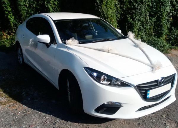 233 Mazda 3 белая авто на свадьбу mdmk
