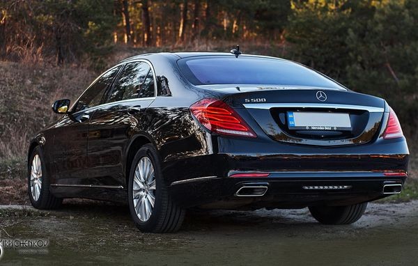 086 Vip-авто Mercedes-Benz W222 S500L черный на свадьбу jx6k