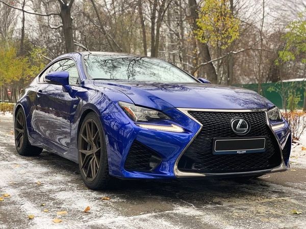 006 Спорткар Lexus RC-F Sport 5.0 V8 синий на съемки 4xW5