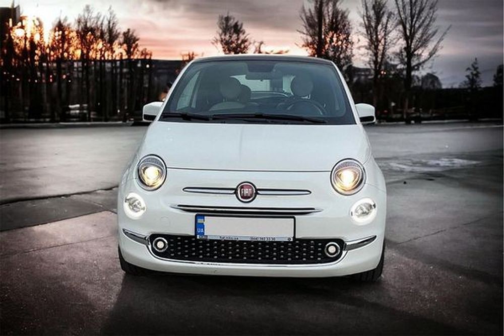 415 Седан Fiat F500 белый с водителем на свадьбу wvEr