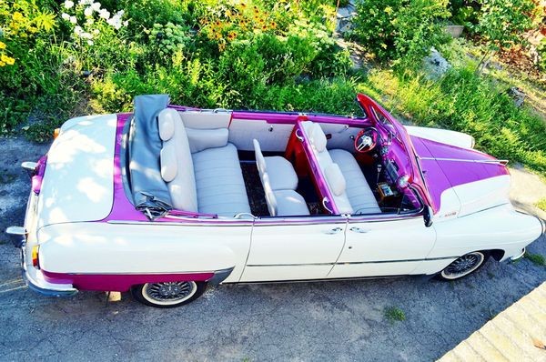 203 Ретро автомобиль ZIM GAZ-12 cabrio на свадьбу съемки 2bPA