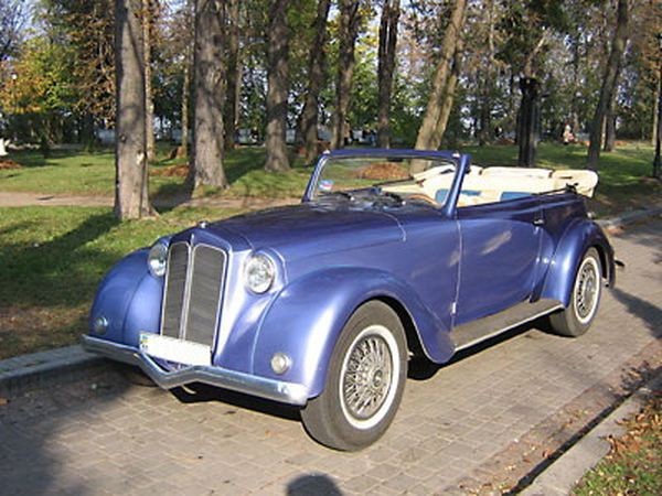 198 Ретро кабриолет автомобиль Opel Olympia на свадьбу съемки lQV1