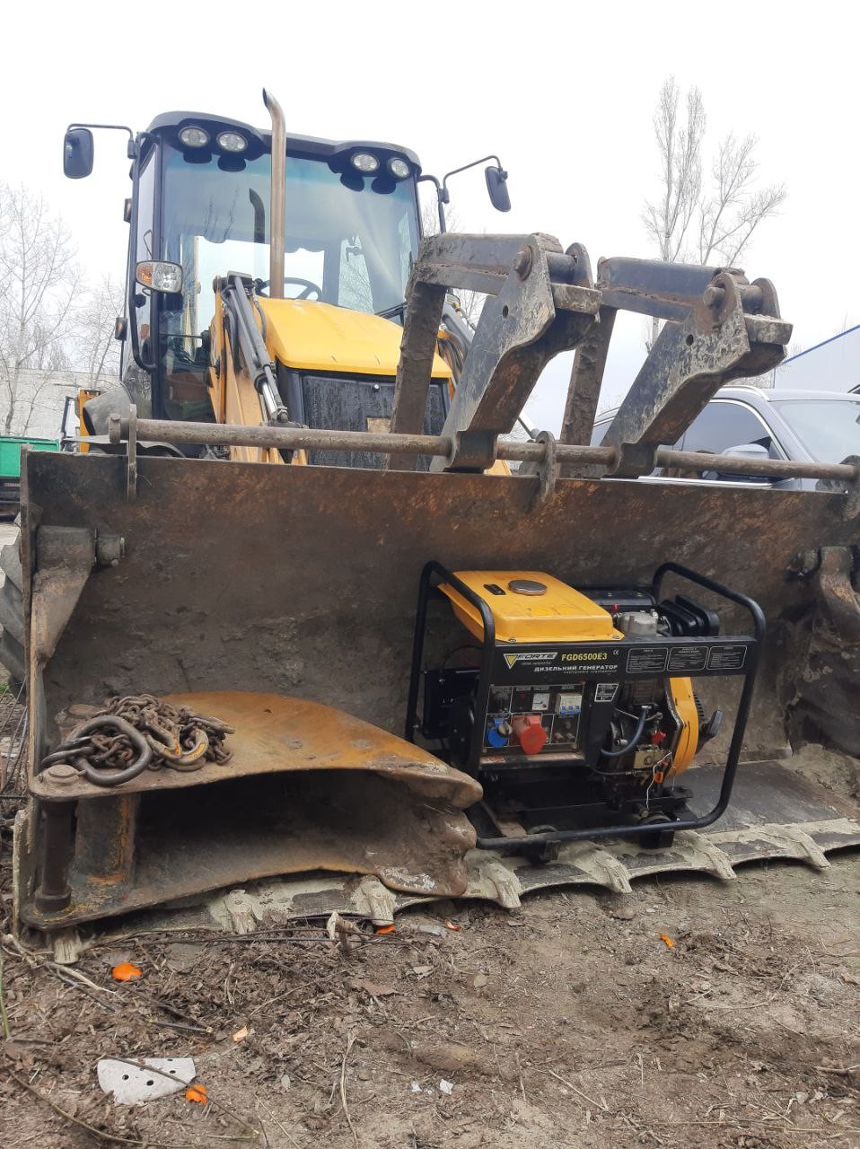 Екскаватор навантажувач Экскаватора погрузчик JCB 3CX з генератором Ak0b