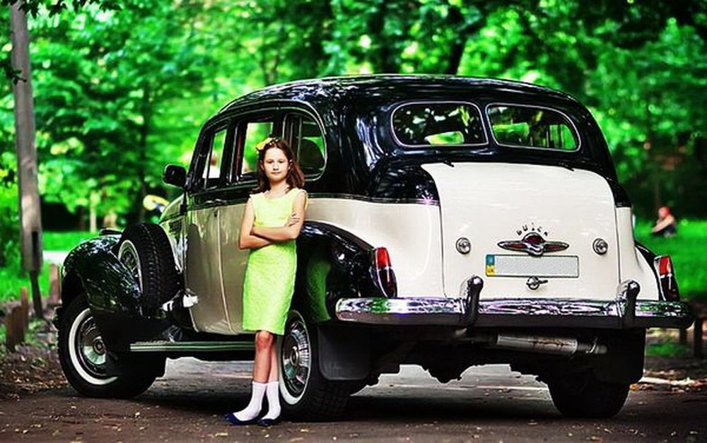 187 Ретро автомобиль Buick 1940 на свадьбу съемки 3DgP