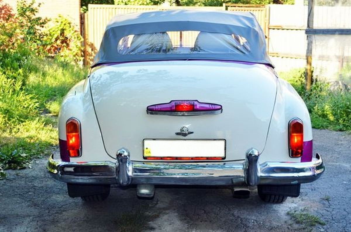 203 Ретро автомобиль ZIM GAZ-12 cabrio на свадьбу съемки 2bPA