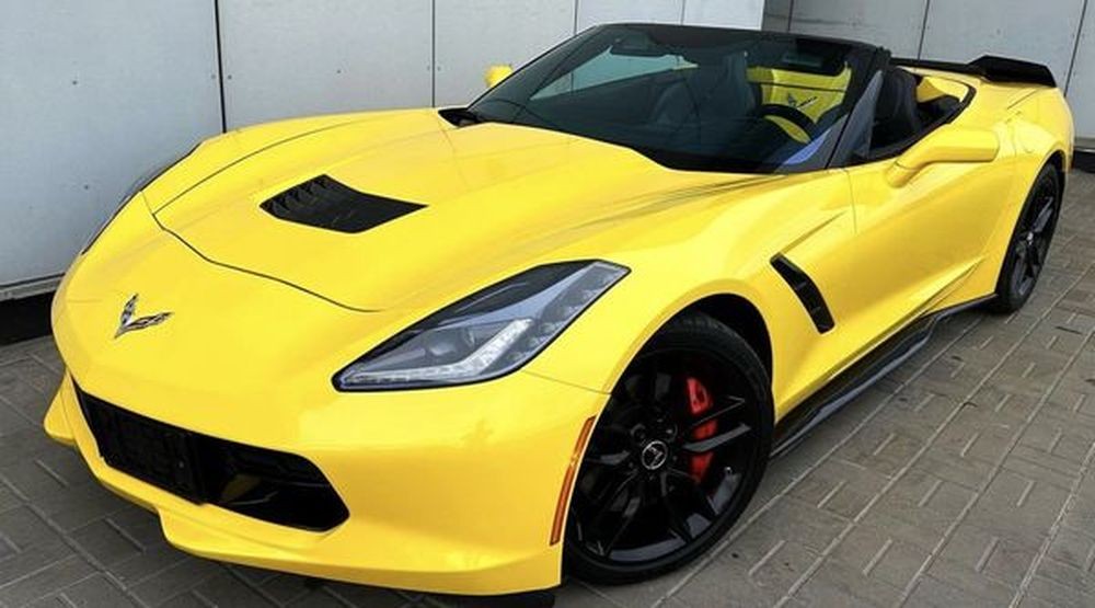 011  Кабриолет Chevrolete Corvette Stingray желтый без водителя qZQA