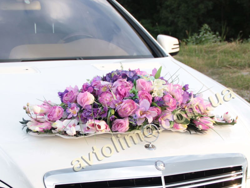 Цветы для авто на свадьбу украшения свадебной машины BDK7