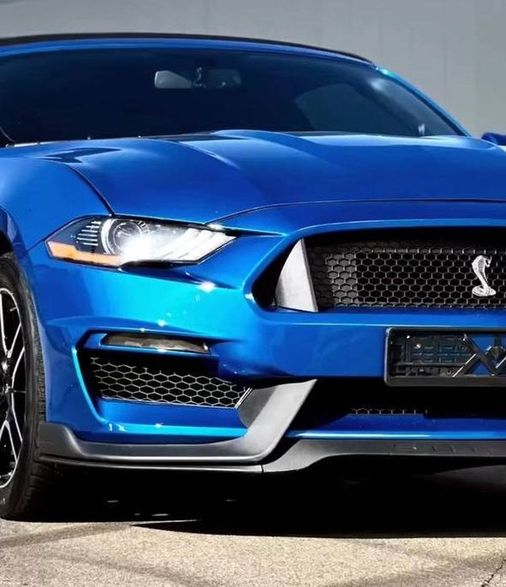 036 Ford Mustang GT синий кабриолет авто без водителя gabN