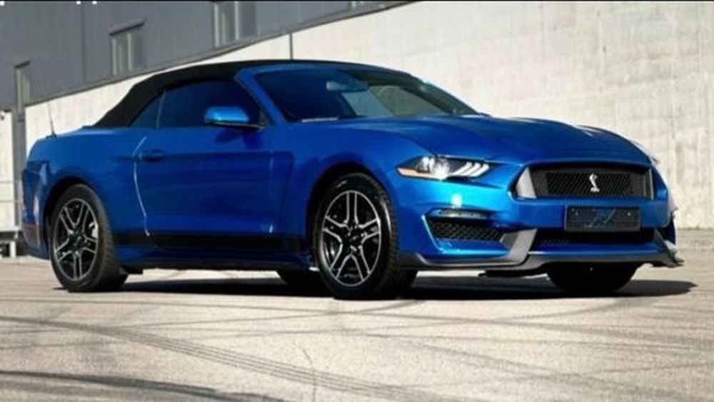 036 Ford Mustang GT синий кабриолет c водителем xKA0