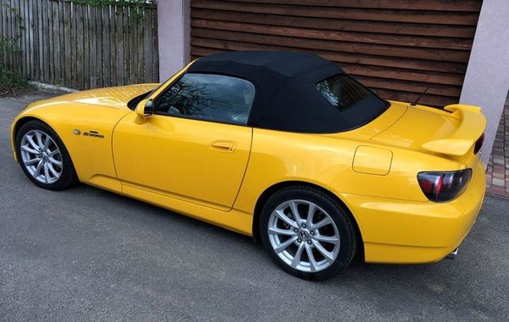 140 Honda S2000 желтый кабриолет с водителем на съемки свадьбу oA8o