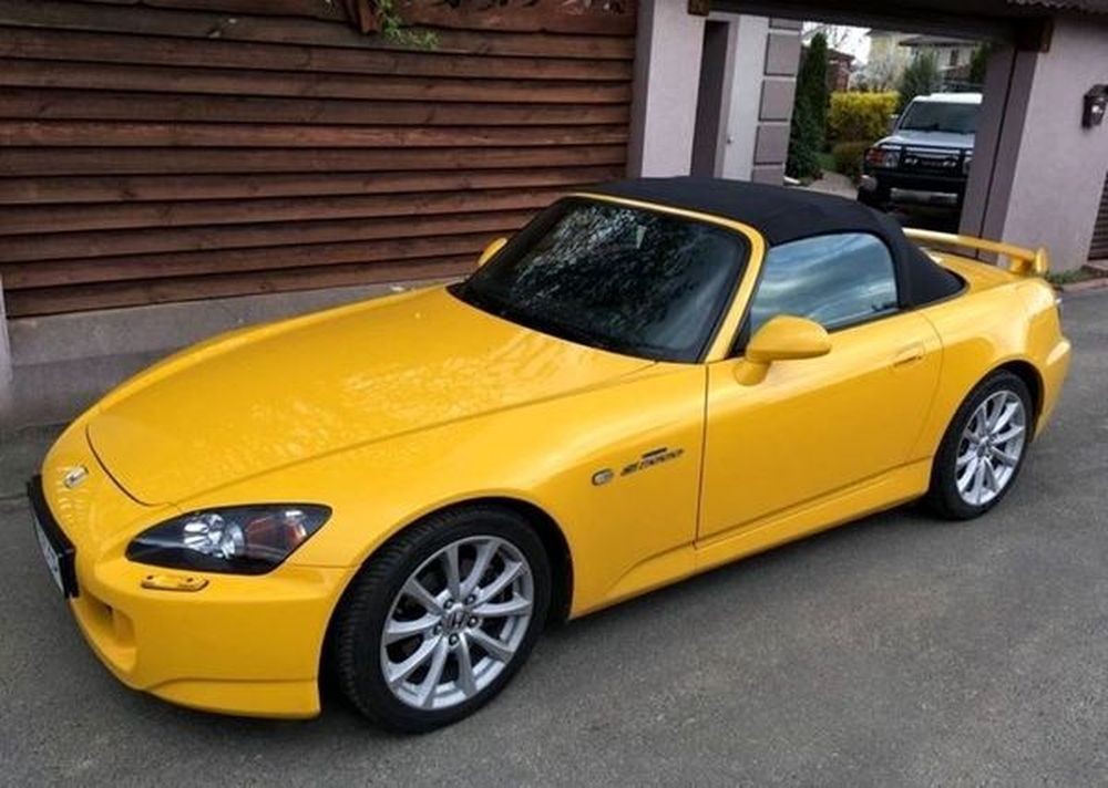 140 Honda S2000 желтый кабриолет с водителем на съемки свадьбу oA8o
