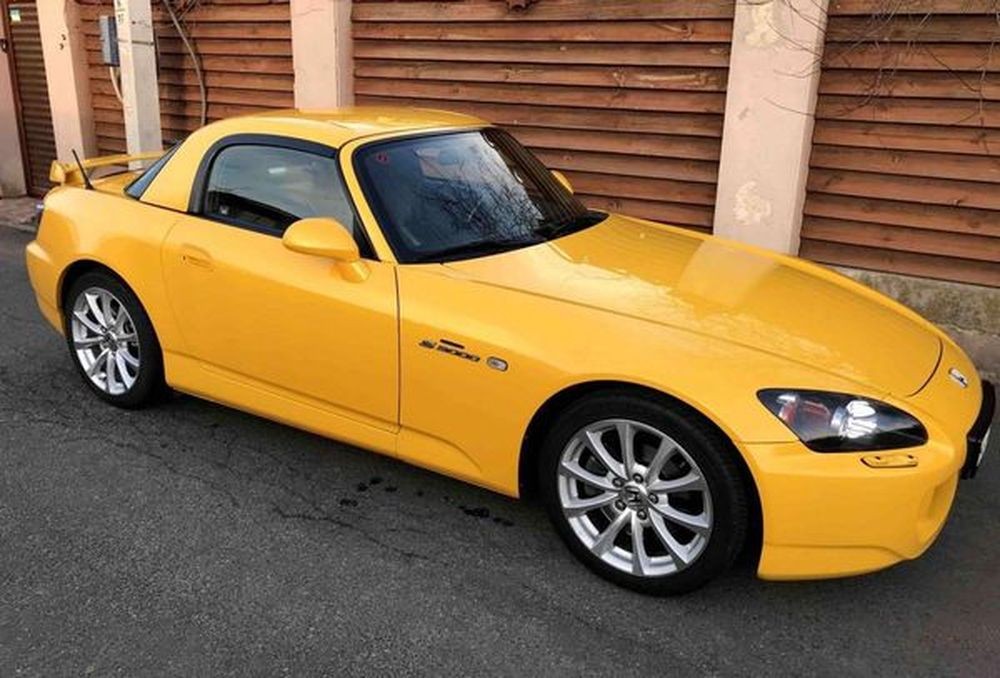 140 Honda S2000 желтый кабриолет с водителем на съемки свадьбу oA8o