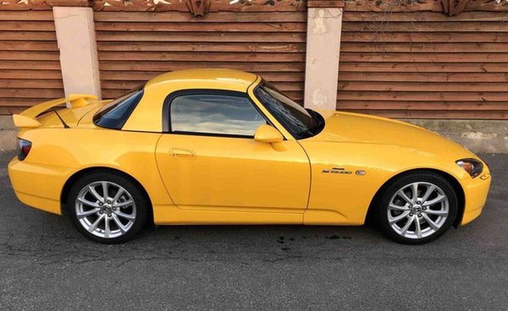 140 Honda S2000 желтый кабриолет с водителем на съемки свадьбу oA8o