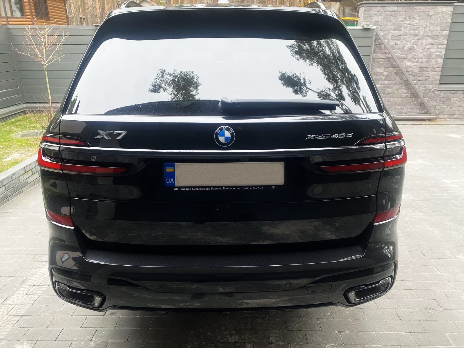 182 BMW X7 40D 2024 черный с водителем на свадьбу jwOW